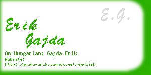 erik gajda business card